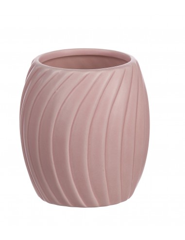 Portaspazzolino in ceramica rosa