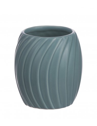 Portaspazzolino in ceramica celeste