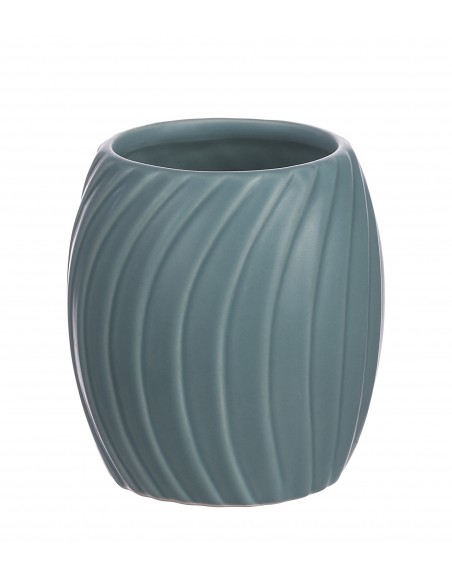 Portaspazzolino in ceramica celeste