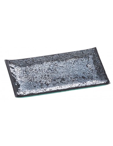 Vassoio in vetro mosaico nero