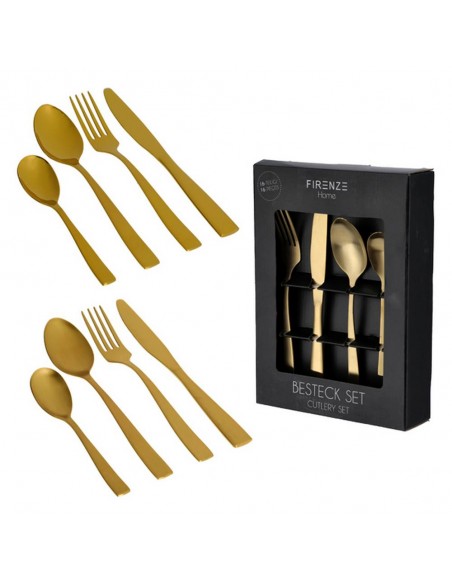 Servizio di posate, oro lucido 16 pz.