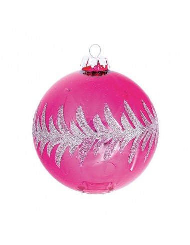 Pallina Natalizia in Vetro Rosa...