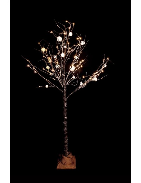 Albero Natale con palline e 112 LED INT/EST h.180cm
