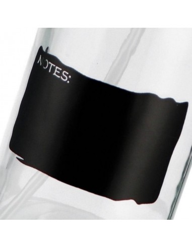 Dispenser in vetro trasp. con etichetta...