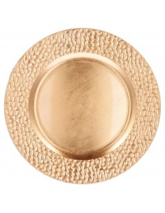 Sottopiatto Tondo Plastica ORO Diam.33