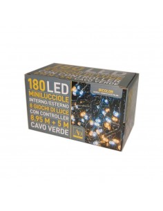 180 minilucciole Led da Esterno controller LUCE bianca... 2