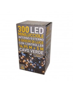 300 minilucciole Led da Esterno controller LUCE bianca... 2