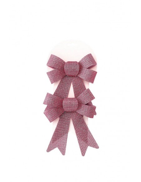 Set 2 Fiocchi Goffrati ROSA 15X17cm
