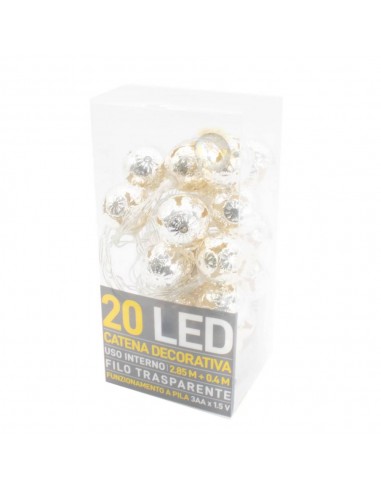 Catena decorativa 20 LED a batteria 2,85m...