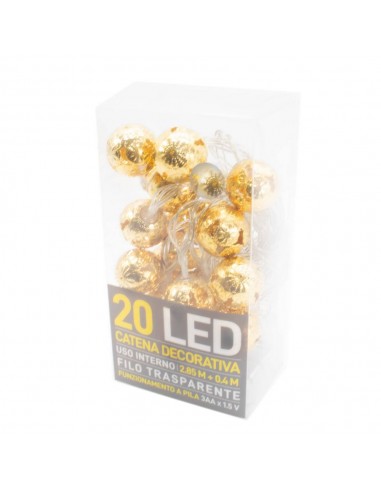 Catena decorativa 20 LED a batteria 2,85m...