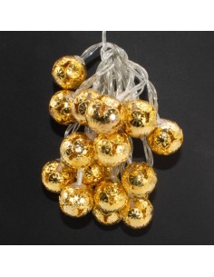 Catena decorativa 20 LED a batteria 2,85m Palline in... 2