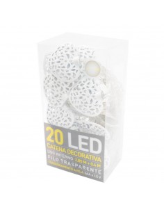 Catena decorativa 20 LED a batteria 2,85m Cuori in Ferro...