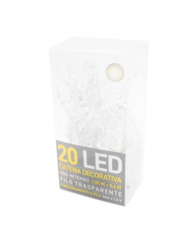 Catena decorativa 20 LED  a batteria2,85m...