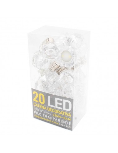 Catena decorativa 20 LED a batteria 2,85m...