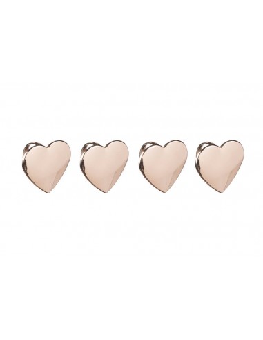 Portatovaglioli in Metallo CUORE set da 4 pezzi