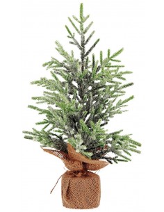 Albero Natale con base in Juta diam.7,5cm h.42cm