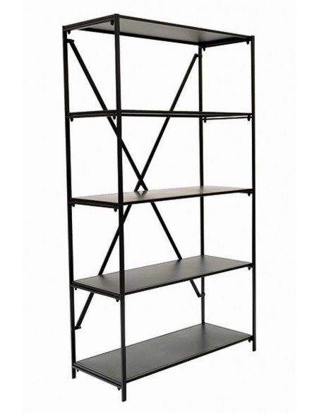 Mensola Loft 5 ripiani in metallo 86x36cm h.155cm