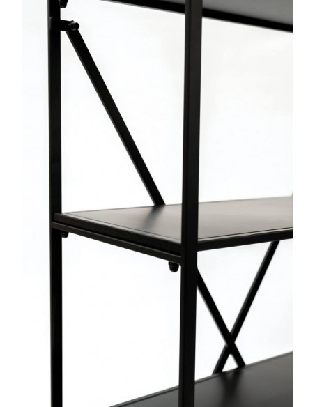 Mensola Loft 5 ripiani in metallo 86x36cm h.155cm