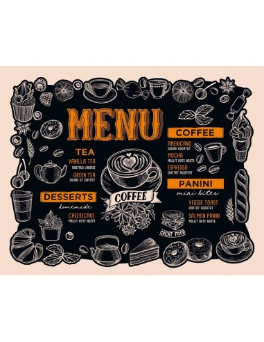 Tovaglietta plastica MENU' 45x35cm mod.4