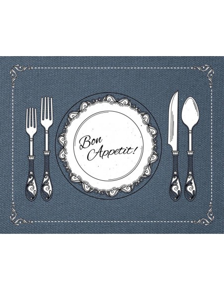 Tovaglietta plastica BON APPETIT! 45x35cm mod.4
