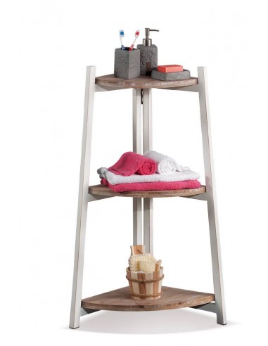 Angoliera in Legno 3 ripiani 55x39cm h.92cm