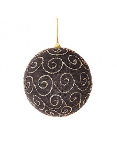 Pallina di Natale in Velluto decorato diam.12cm