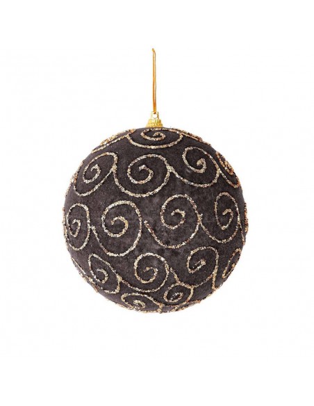 Pallina di Natale in Velluto decorato diam.12cm