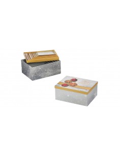 Scatola regalo natalizia Palline stampa oro caldo