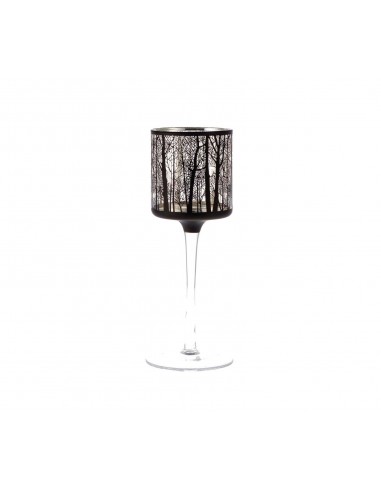 Porta tea light calice vetro TREE N. diam.7cm...