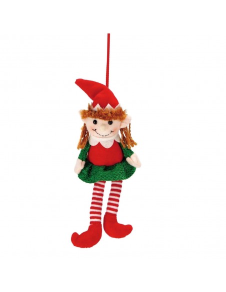 Elfo da appendere per albero 10X6cm h.23cm