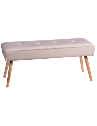 Panca velluto Verveg Crema 110x40cm...