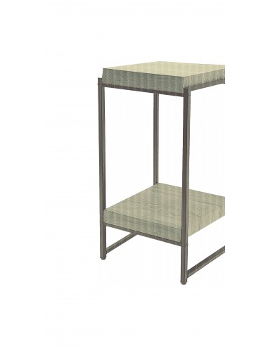 Tavolino Ferro+Mdf 2Rip 33x30cm h.82cm