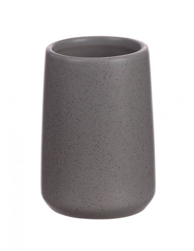 Porta spazzolini ceramica diam.7,5cm h.11cm