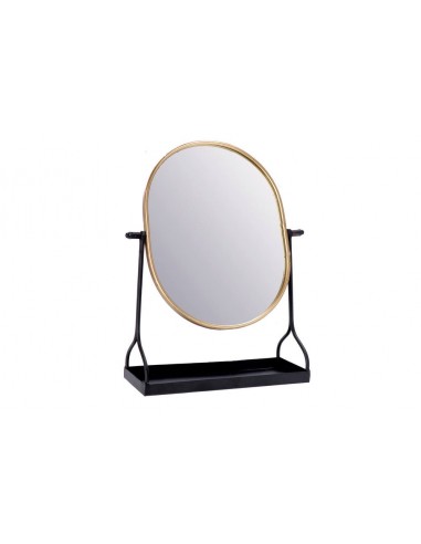Specchio da trucco ferro 20x9cm h.32cm