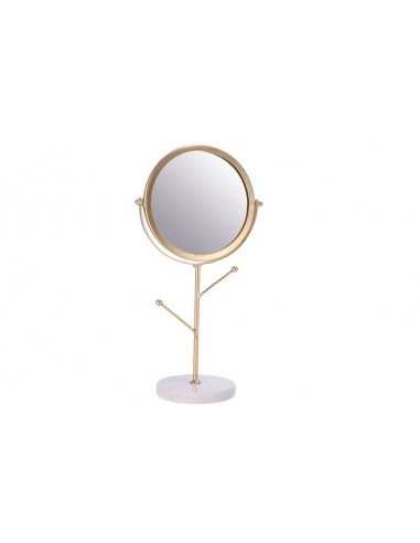 Specchio trucco Oro+porta gioie 15x12cm h.31cm