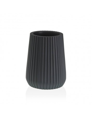 Portaspazzolino Righe Grigio