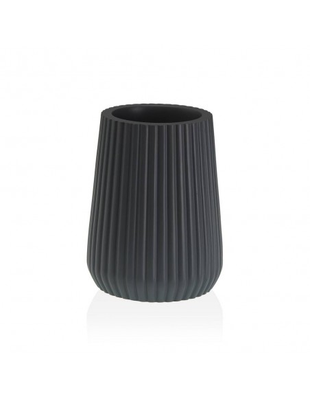 Portaspazzolino Righe Grigio