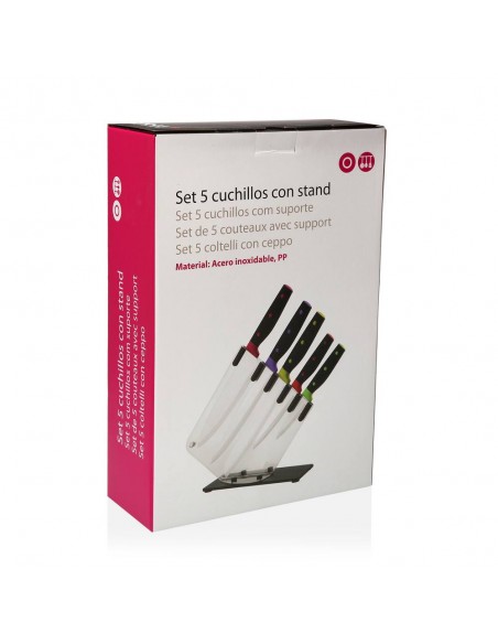 Set 5 Coltelli con Stand in plexiglass
