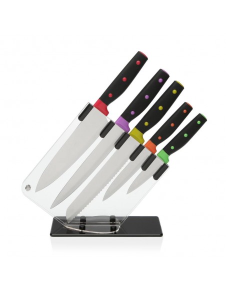 Set 5 Coltelli con Stand in plexiglass