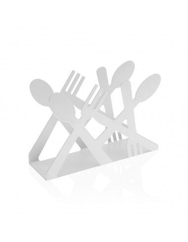 Portatovaglioli Posate metallo Bianco