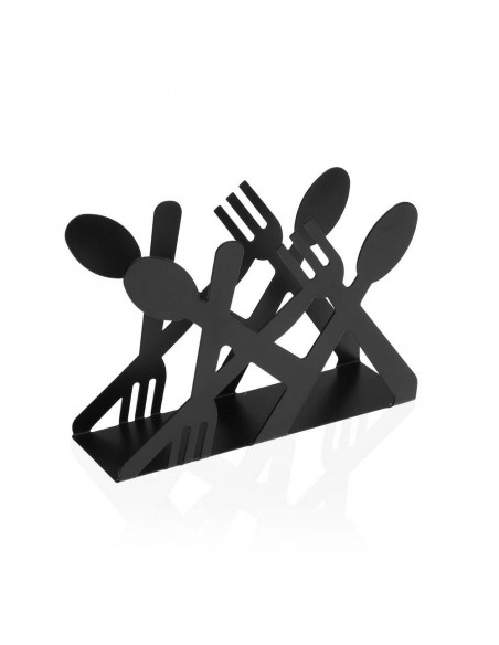Portatovaglioli Posate metallo Nero