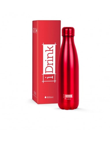 Borraccia Termica 500 ml rosso metallizzato