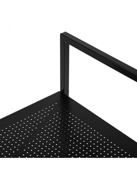 Scaffale nero 2 ripiani h.70cm