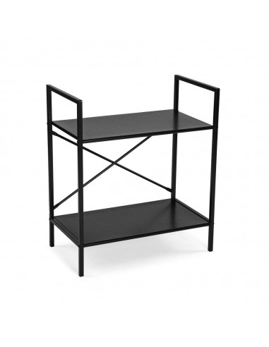 Scaffale nero 2 ripiani h.70cm