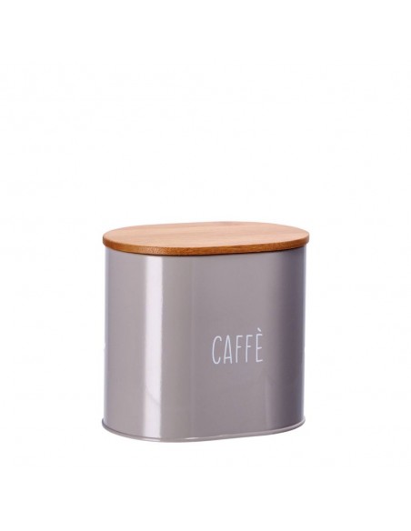 Set 3 barattoli in latta SALE, ZUCCHERO e CAFFE 15x11cm h.14cm