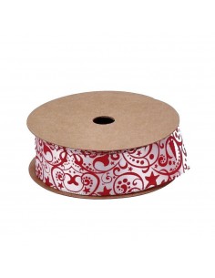 Nastro tessuto motivi natalizi 3x300cm