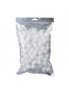 Set 80 fiocchi neve bianca x deco diam.3cm