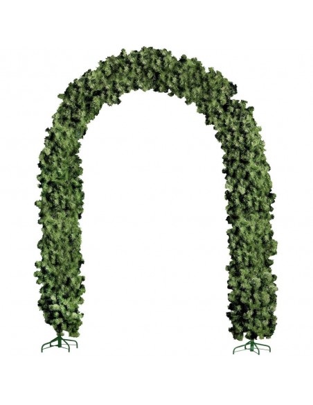 Arco decorativo verde pvc+met 250cm h.275cm