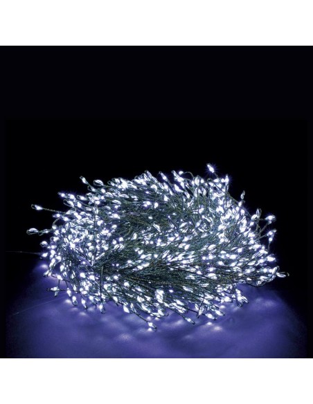 Stringa 100 led 10 flash da esterno bianco