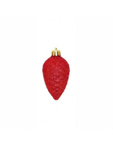 Set 3 deco da appendere mix rosse diam.6cm